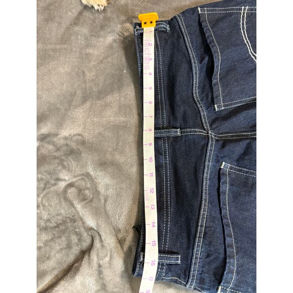 G-Star Originals Raw Denim BB Wide Pants Unisex Dark Wash Size 34W‎ x 34L Y2K - Picture 11 of 13